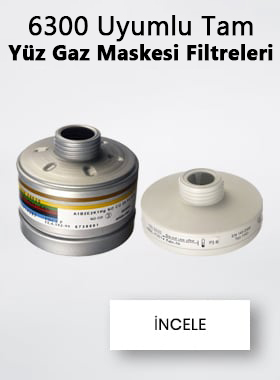 Drager 6300 Uyumlu Tam Yüz Gaz Maskesi Filtreleri