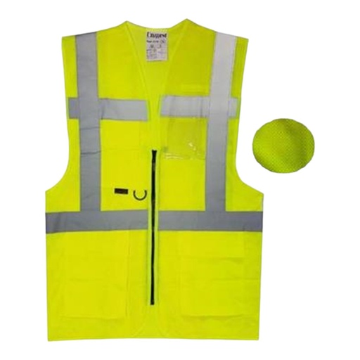 Uniwest UW 220 Fileli Reflektörlü Yönetici İkaz Yeleği (Sarı)