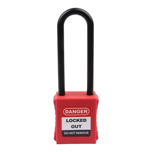 Safe Lock BD-G31 İzole Güvenlik Kilidi Uzun 38X76mm (Kırmızı)