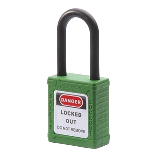 Safe Lock BD-G14 İzole Güvenlik Kilidi 38Mm (Yeşil)