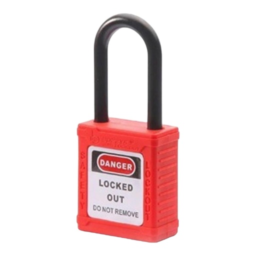 Safe Lock BD-G11 İzole Güvenlik Kilidi 38Mm (Kırmızı)