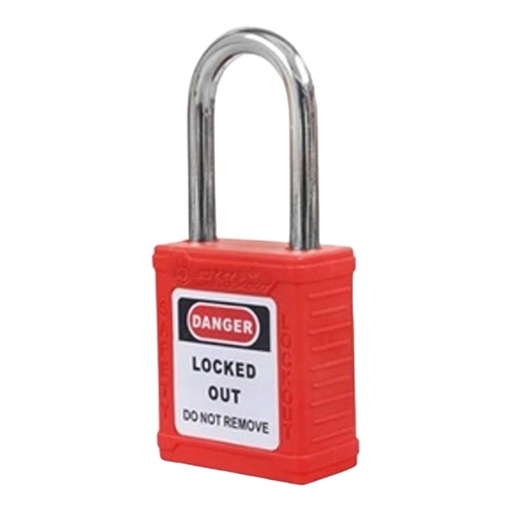 Safe Lock BD-G01 Metal Güvenlik Kilidi 38Mm (Kırmızı)