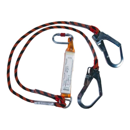 Eksed 242-3 Çift Bacaklı Şok Emicili Çift Kancalı Lanyard