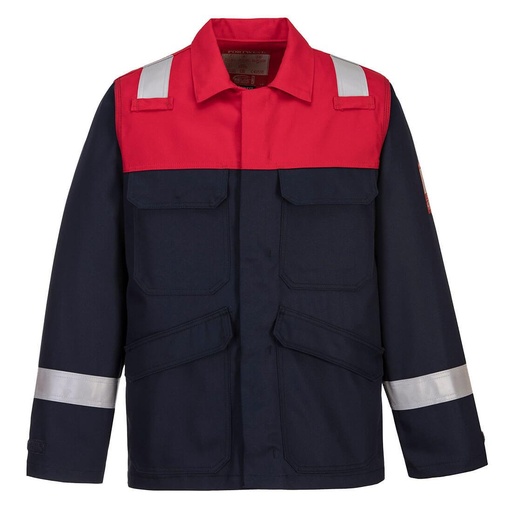 Portwest FR55 Bizflame Plus Ceket (Kırmızı/Lacivert)